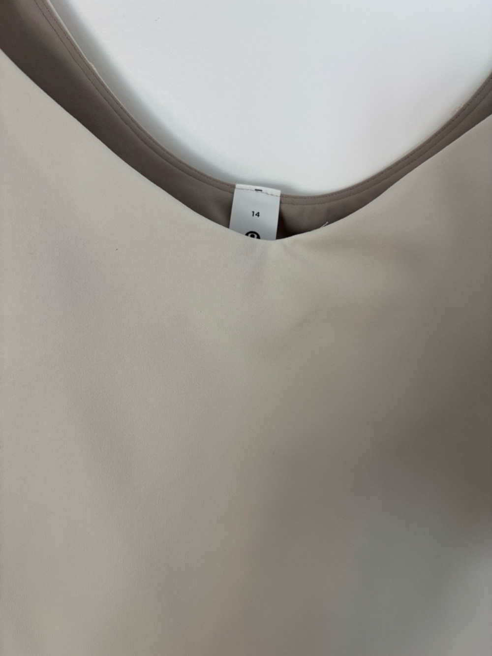 lululemon athletica Cream Spaghetti Strap top size 14 - Picture 4 of 4